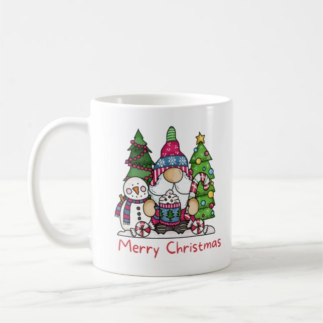 Knome Christmas Coffee Mug (Left)