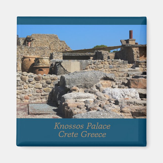 Knossos Palace, Crete Greece Magnet (Front)