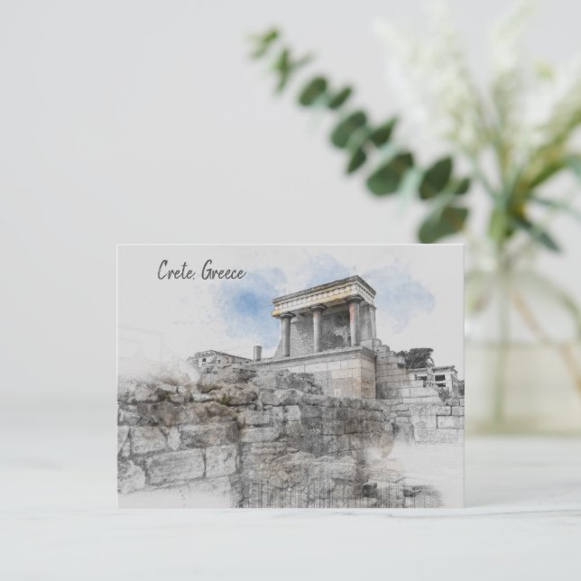Knossos Palace Crete Greece Postcard – Ancient (Standing Front)