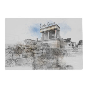 Knossos Palace Heraklion Crete Greece Placemat