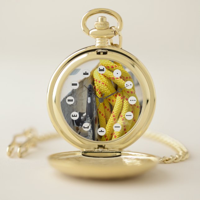 Knot Another (Mayan Face) by Kenneth Yoncich Pocket Watch (Inside)