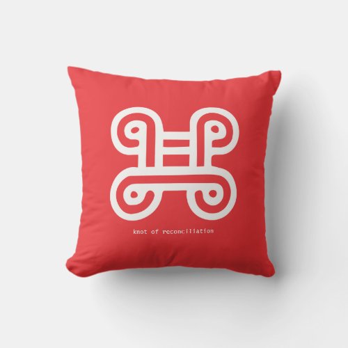 Knot of Reconciliation Throw Pillow