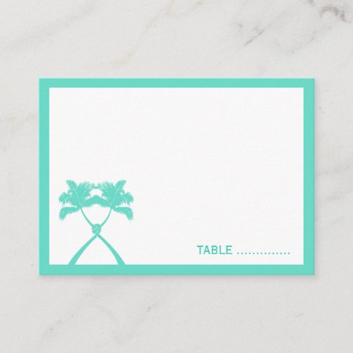 Knot Palm Trees Beach Tropical Wedding Modern Chic Business Card Templates