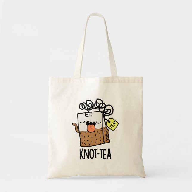Knot-tea Funny Tea Pun  Tote Bag (Front)