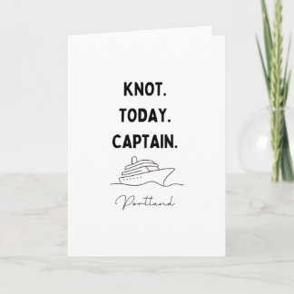 Knot Today Captain Cruise Outfit Portland Oregon Card