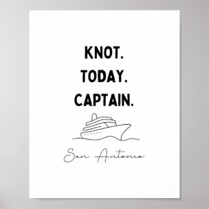 Knot Today Captain Cruise Outfit San Antonio Texas Poster