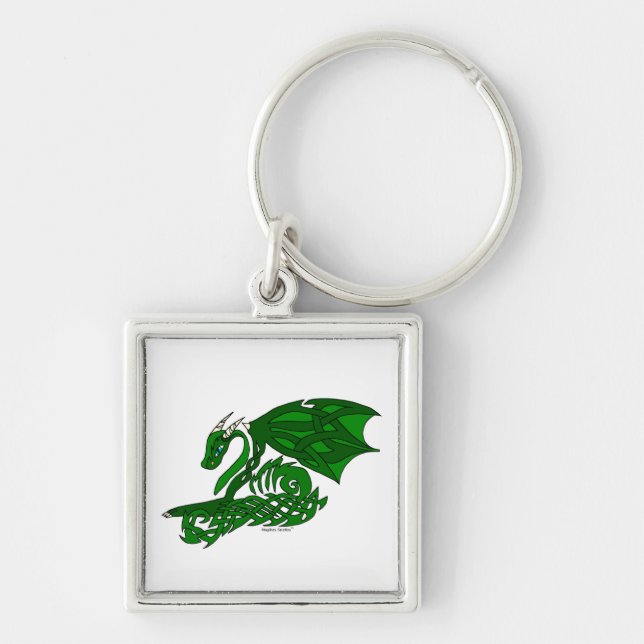 Knot-work Dragon Keychain (Front)