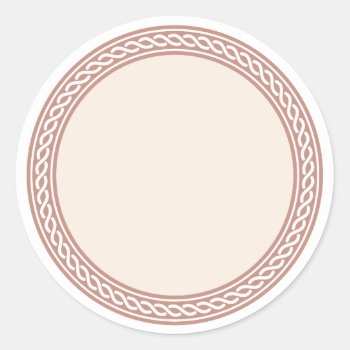 Knots Border Blank Template Label by thepapershoppe at Zazzle