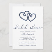 Knotted Hearts Bridal Shower Invitation (Front)