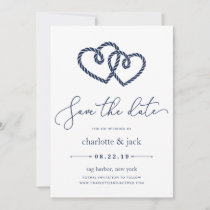 Knotted Hearts Save the Date Card