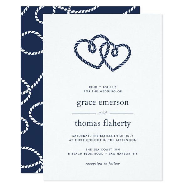 256311145847006748 Knotted Hearts Wedding Invitation