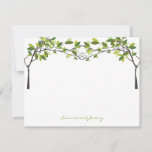 Knotted Love Trees Wedding Monogram Thank You Card at Zazzle