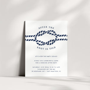 Knotted Wedding After Party Invitation