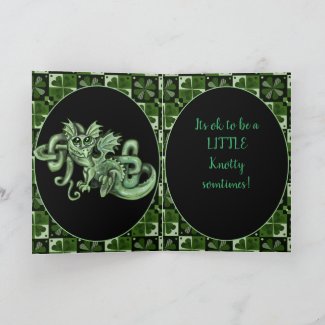 Knotty Celtic Knot Irish Dragon 
