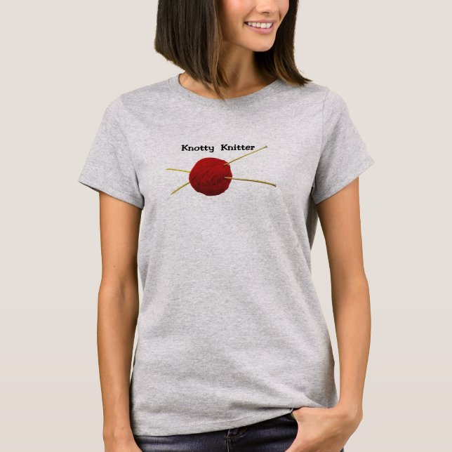 Knotty Knitter  Women's Basic T-Shirt (Front)