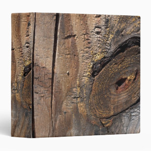 Knotty Wood Planks Binder