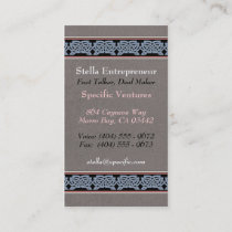 Knotwork Border Business Cards, Style B Business Card