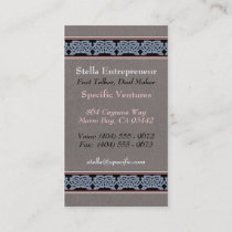 Knotwork Border Business Cards, Style B