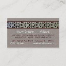 Knotwork Border Business Cards, Style C