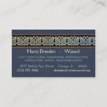 Knotwork Border Business Cards, Style D Business Card