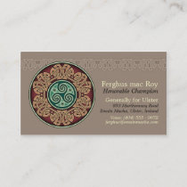Knotwork Circle Business Cards
