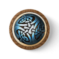 Knotwork Circle Round Button