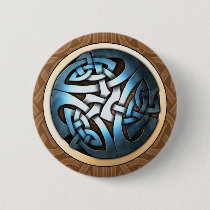 Knotwork Circle Round Button
