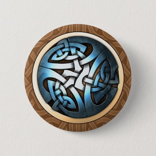 Knotwork Circle Round Button
