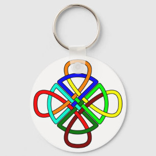 Knotwork Cross Keychain