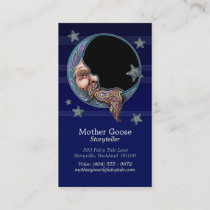 Knotwork Moon Man Business Cards