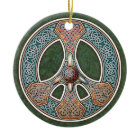 Knotwork Peace Sign Pendant/Ornament