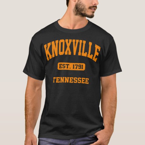 Knoville Tennessee TN Vintage State Athletic Style T_Shirt