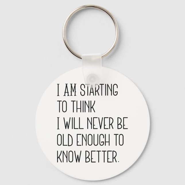 Know Better Keychain (Front)