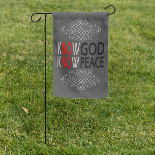 Know God Know Peace Garden Flag