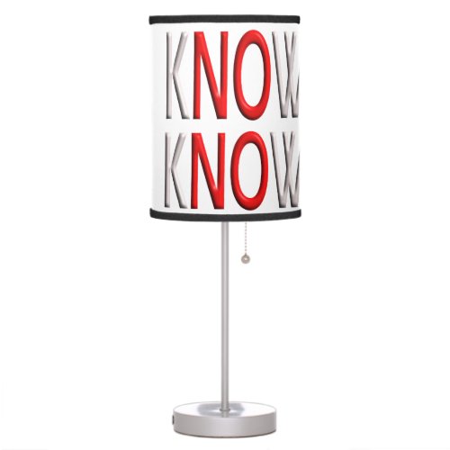 Know God Know Peace Table Lamp