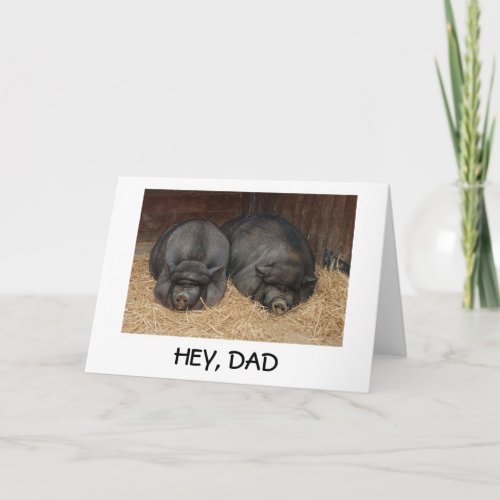 KNOW I ATE U OUT OF HOUSE  HOME DAD BIRTHDAY CARD