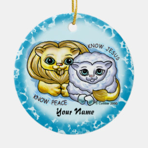 Know Jesus Christian ornament
