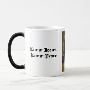 Know Jesus, Know Peace Color Morph Mug