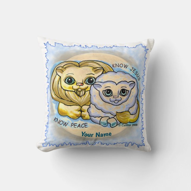 Know Jesus  Throw Pillow (Front)