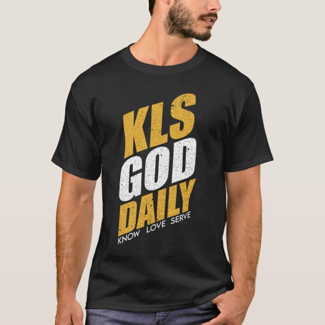 Know Love Serve God Christian Tees Tops Men Women  (Front)
