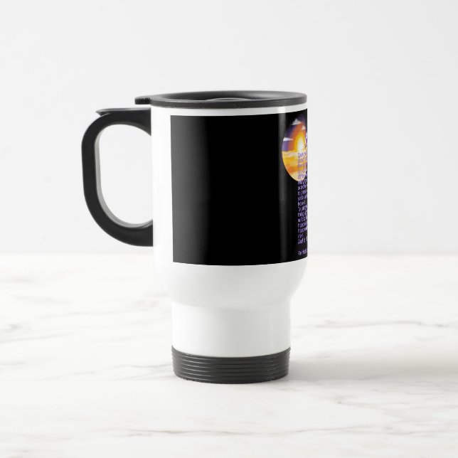 Know Serenity Prayer Tumbler - White  Travel Mug (Left)