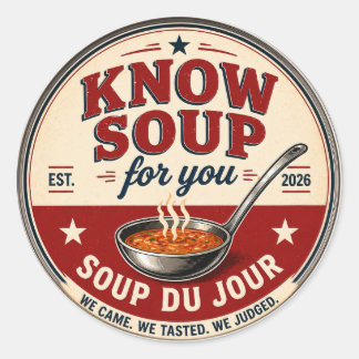 "Know Soup for You" stickers