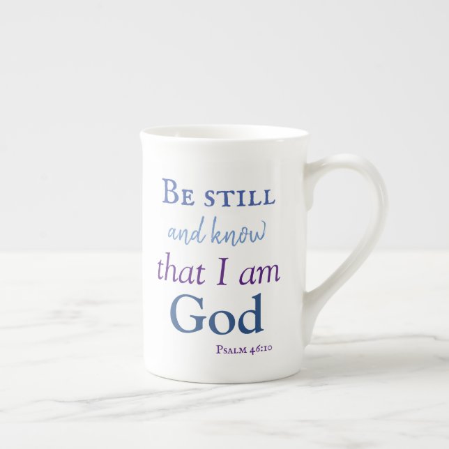 Know that I am God Bone China Mug (Right)