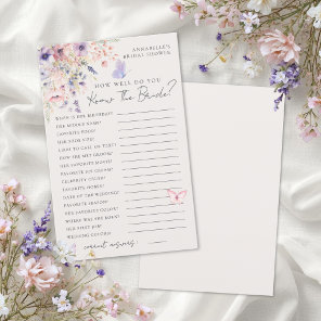 Know The Bride Butterfly Floral Bridal Shower