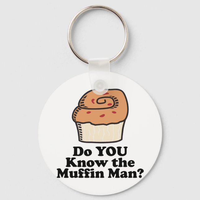 know the muffin man keychain (Front)