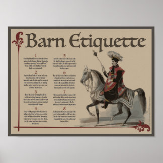 Know Thy Barn Etiquette Poster