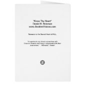 Know Thy Heart Cards (Back)