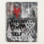 Know Thyself Satanic Occult Goth Planner<br><div class="desc">Know Thyself Satanic Occult Goth Planner  ©Tabz Jones</div>