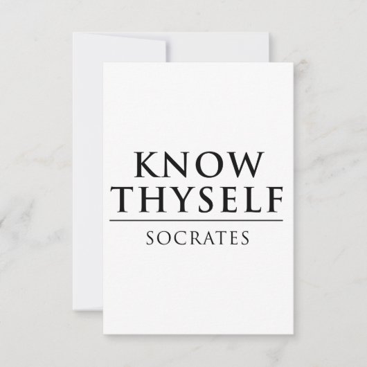 Know Thyself - Socrates (Front)