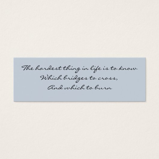 Know Which Bridge (Front)